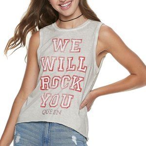 Queen We Will Rock You metal rock Official cotton Tank Top L NWT